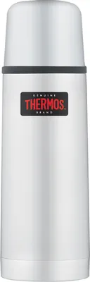 Produktbild von THERMOS Thermosflasche Light&Compact, Edelstahl mattiert 0,35 l, hält 12 Stunden heiß, inkl. Trinkbecher, spülmaschinenfest, absolut dicht, BPA-Frei - 4019.205.035