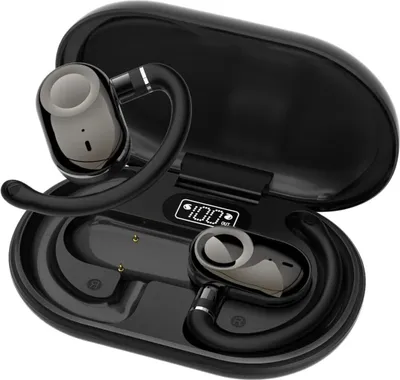 Produktbild von Open Ear Kopfhörer kabellos Bluetooth 5.4 Sport Air Bone Conduction Knochenschall Kopfhörer mit Bügel für Joggen, Laufen, Radfahren, iPhone & Android