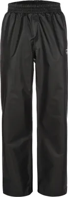 Produktbild von Dry Fashion Herren Regenhose inkl. Packsack – Leichte Regenbundhose mit Pack-Tasche Überziehhose Wasserdicht Winddicht Atmungsaktiv in Schwarz Größe L