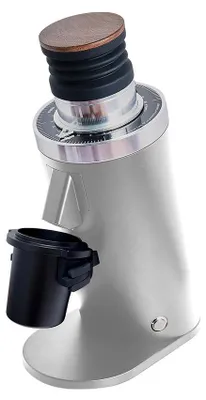 Produktbild von ROASTLY DF64 Kaffeemühle Gen 2 II V2.5, Berühmtes White Label, Elektrische Einzeldosis-Kaffeemühle, Nahezu Retentionsfrei (Silber)