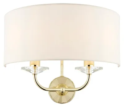 Immagine prodotto di Applique NIXON in ottone 2xE14x15W metallo, dimensioni: 26x35x18 cm, IP20, Endon