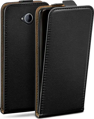 Produktbild von moex® Flip Case kompatibel mit Microsoft Lumia 650 - Hülle mit 360 Grad Schutz, Schwarz