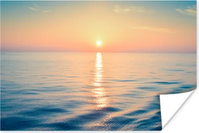 Produktbild von MuchoWow® Poster Sonne - Meer - Farben 60x40 cm - Schlafzimmerdekoration
