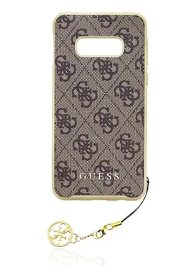 Produktbild von GUESS Hard Cover Charms Brown, für Samsung G970 Galaxy S10e, GUHCS10LGF4GBR, Blister