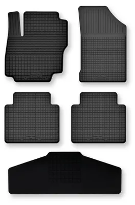 Zdjęcie produktu dla Dywaniki gumowe z tunelem do Ford Kuga MK3 2019- (SUV) – 5 szt., czarne, dobierane – Wielganizator Semi-Universal
