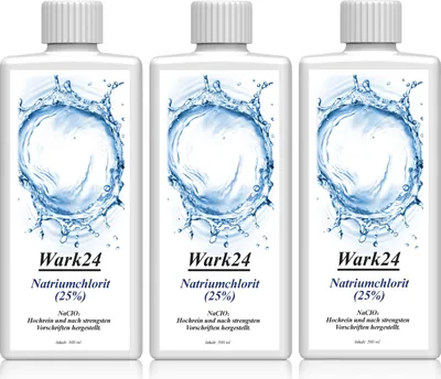 Produktbild von Wark24 Natriumchlorit (25%) 500ml zur Herstellung von Chlordioxid (3er Pack)