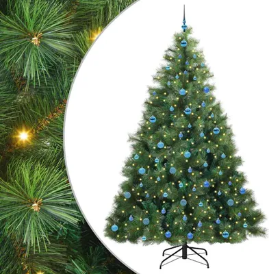 Zdjęcie produktu dla Sztuczna choinka z 300 diodami LED zielona 240 cm PE i PVC