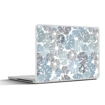 Produktbild von MuchoWow® Laptop Aufkleber Sticker Cover Blumen - Abstrakt - Muster 25x18 cm - Laptop-Deko