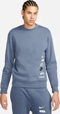 Produktbild von Nike M Nk Club + Bb Crew Mlogo Diffused Blue M