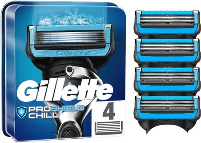Produktbild von Gillette Ersatzklingen Proshield Chill 4er Pack