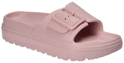 Produktbild von American Club NH200, Damen Pantoletten Schnalle leicht Badeschuhe rutschhemmend bequem, Pink 36