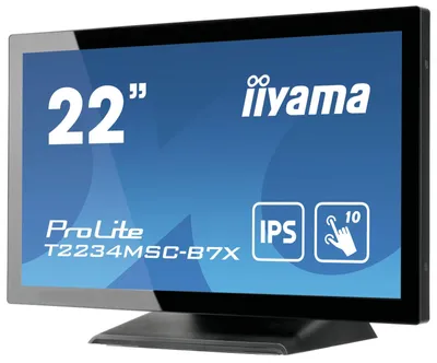 Produktbild von iiyama ProLite T2234MSC-B7X, 54,6 cm (21.5"), 1920 x 1080 Pixel, Full HD, 8 ms, Schwarz