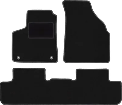 Produktbild von Schwarze Velours-Fußmatten für: Chevrolet Rezzo Minivan (2000-2011)