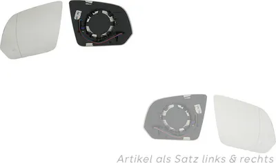 Produktbild von Spiegelglas passend für Mercedes W447 V-Klasse/Vito 03/14- Set links & rechts A4478110433 4478110433 A4478110533 4478110533 Johns