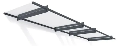 Produktbild von Palram - Canopia Vordach Nancy 4100 Anthrazit 411x94 cm