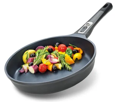 Bratpfanne 28 cm, Aluminium, ofenfest, abnehmbarer Griff, Induktion