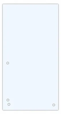 Produktbild von Donau Registerkarten für Ordner 100 Stück Weiß
