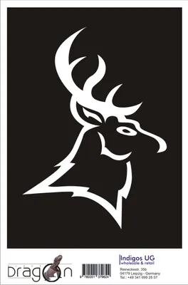 Produktbild von Aufkleber / Autoaufkleber - JDM / Die cut / Auto / OEM - Hirsch - 210x150mm silber - Heckscheibe / Heckscheibenaufkleber