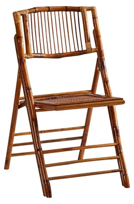 Bamboo-Klappstuhl, klappbar, 150 kg, 4,6 kg, 62,5x46,5x90 cm, antik-braun