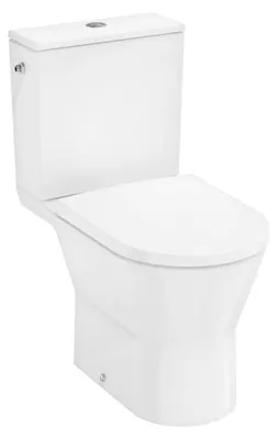 Produktbild von hansgrohe EluPura Original S Stand-WC Set 640 mit horizontalem Abgang AquaChannel Flush, SmartClean mit Spülkasten und WC Sitz mit SoftClose