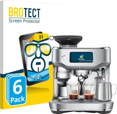 Produktbild von 6x Für Sage the Oracle Dual Boiler Schutzfolie BROTECT Displayschutz Display Schutz Folie Klar Transparent