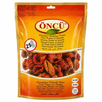 Produktbild von Öncü Sonnengetrocknete Dolma-Paprika 25 Stück aus Gaziantep