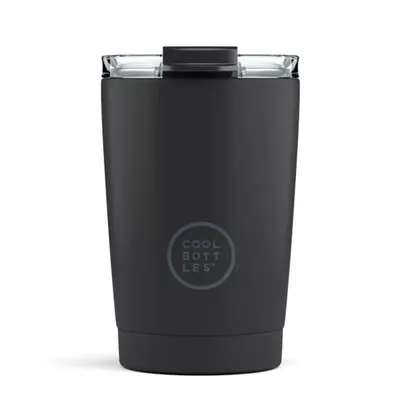 Obrázek produktu pro Cool Bottles Nerezový termohrnek Mono třívrstvý 330 ml - černá