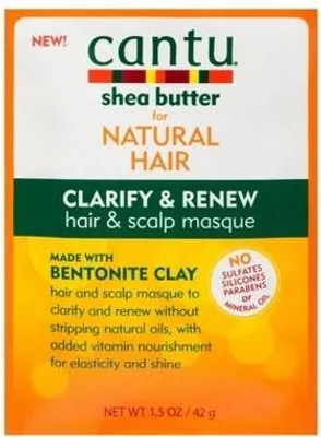 Produktbild von Cantu | Haarmaske Clarify & Renew - 42 g - Intensiv Befeuchtend - Natürliche Haarpflege - Bentonit-ton