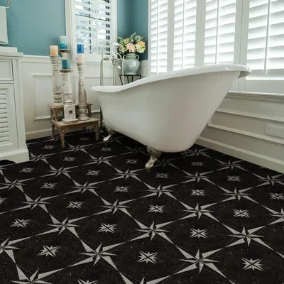 Productafbeelding van Vloertegels Waterdicht - Zelfklevend - Antislip - PVC - 30 x 30 cm - Ideaal voor Woonkamer/Keuken/Badkamer - Vloertegelstickers