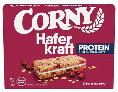 Produktbild von Corny Haferkraft Protein Cranberry 3x40g