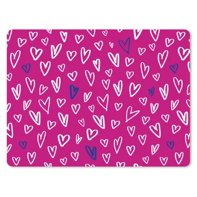 Produktbild von MuchoWow® Mauspad Mousepad Herzen - Design - Romantisch 23x19 cm - Mousepads - Maus Mat - Pad - Mausunterlage - Schreibtischunterlage - Mauspad