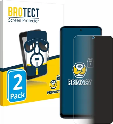 Produktbild von 2x BROTECT Sichtschutzfolie für Xiaomi Redmi Note 12 4G Anti-Spy Privacy Sichtschutz Blickschutz Folie Blaulicht-Schutz