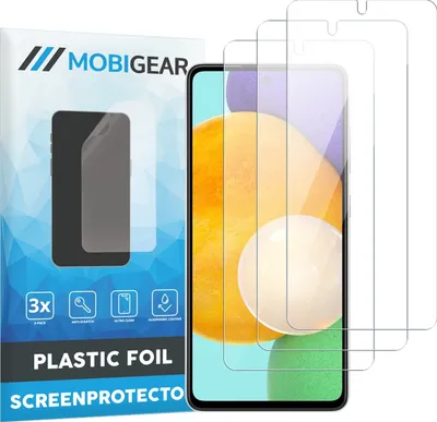 Produktbild von Mobigear  Samsung Galaxy A52 Displayschutz Schutzfolie - Hüllenfreundlich (3er Pack)