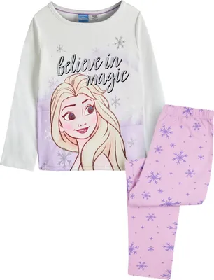 Obrázek produktu pro Frozen - "Believe In Magic" pyžamo s dlouhými kalhotami pro dívky NS8196 (116) (fialová/bílá)