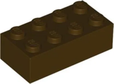 Produktbild von 1 Stück LEGO, Teil Nr. 3001 in Dunkelbraun (Dark Brown)