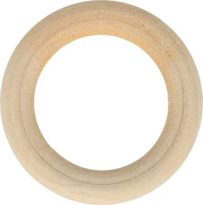 Zdjęcie produktu dla 6 drewnianych pierścieni - 4 cm