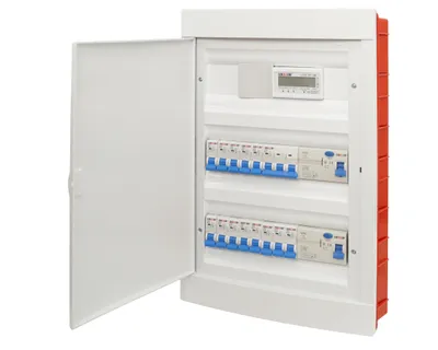 Produktbild von Unterverteilung Sicherungskasten Unterputz 36 Module 2xFI Schalter LS Schalter Zähler