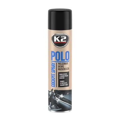 Zdjęcie produktu dla Spray do nabłyszczania deski rozdzielczej, Antystatyczny, UV, K2 POLO COCKPIT FAHREN, 600 ML
