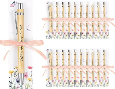 Productafbeelding van Sets Schön dat je er bent Dankjewel Gastgeschenk - Set van 20 - Kaart - Band