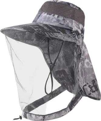 Produktbild von Moskitonetzhut mit Nackenklappe für Männer und Frauen, Sonnenhut mit breiter Krempe, für Outdoor-Angeln, Wandern, Camping, Gartenarbeit