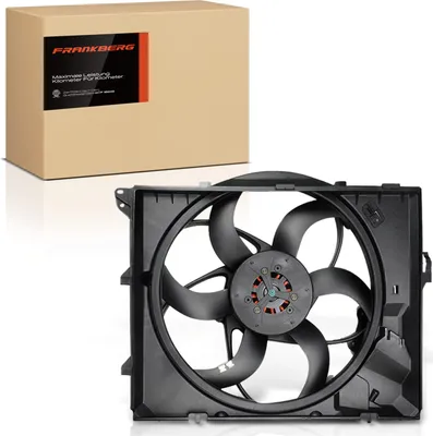 Obrázok produktu pre Frankberg 1x ventilátor chladenia motora s rámom ventilátora chladiča BMW E81 E82 E84 E87 E88 E90 E91 E92 E93