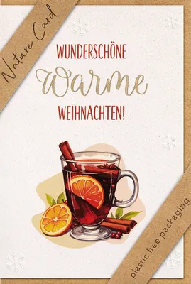 Produktbild von Weihnachten Nature Cards unverpackte Weihnachtskarten mit Briefumschlag Wunderschöne warme Weihnachten