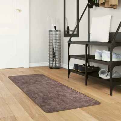 Produktbild von （Robust Möbel）Teppichläufer MARSA 1 pcs - CLORIS - für Wohnzimmer/Schlafzimmer - Grau 100x50 cm Polyester und PVC - Designerteppiche NeuMöbel259768