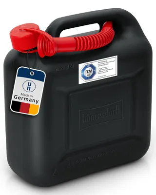 Immagine prodotto di Tanica per carburante da 10 litri, tanica per benzina e gasolio, nera