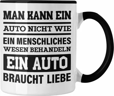 Produktbild von Trendation - Autotuner Tasse Geschenke Autotuner Geschenkidee Autoliebhaber Tasse für Männer Autofan Kaffeetasse (Schwarz)
