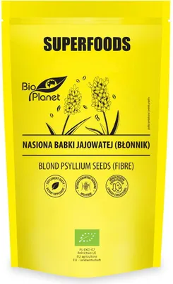NASIONA BABKI JAJOWATEJ (BŁONNIK) BIO 250 g - BIO PLANET SUPERFOODS