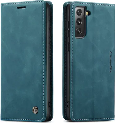 Immagine prodotto di Samsung Galaxy S21 5G Custodia, LaimTop Retro Custodia in Finto cuoio con funzione Stand Custodia protettiva per Samsung Galaxy S21 5G Blu