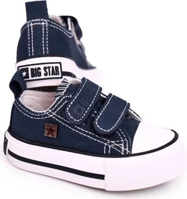 Zdjęcie produktu dla Dziecięce Trampki Na Rzepy BIG STAR HH374201 Granatowe 18