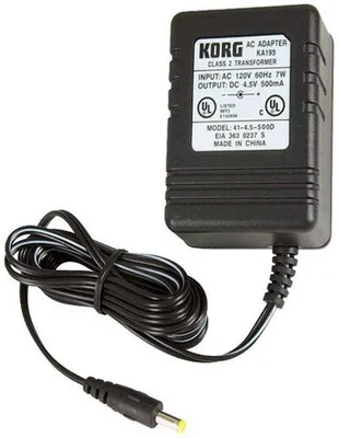 Produktbild von Korg Netzteil KA-199, nicht stabilisiert, 4,5 V, 500 mA, Polarität Minus zur Mitte