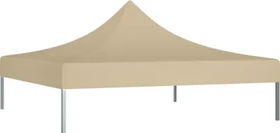 Obrázok produktu pre vidaXL Strecha párty stanu 2x2 m béžová 270 g/m²